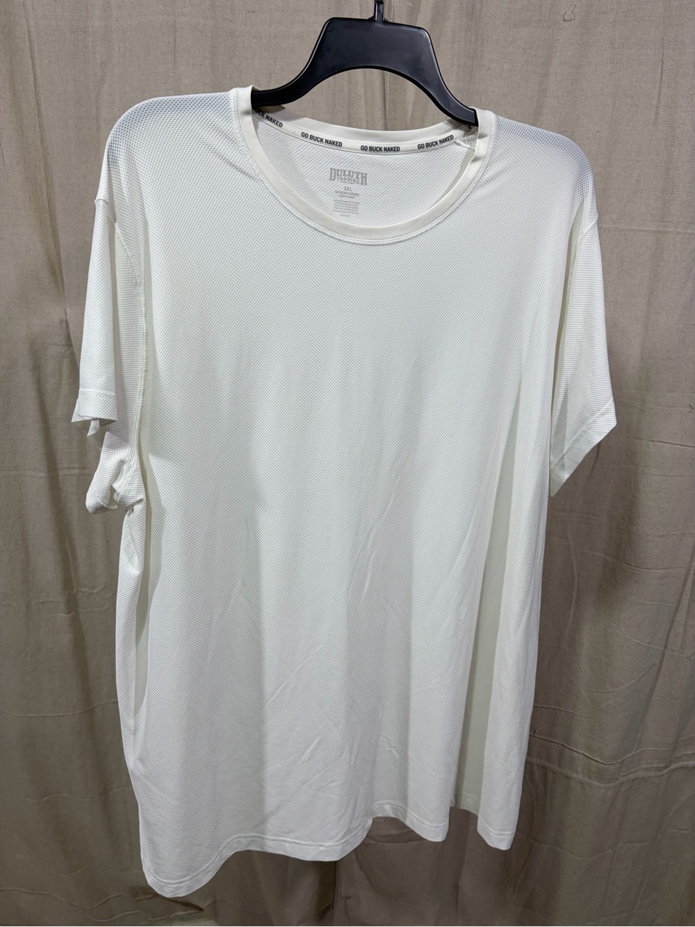 Duluth Trading Co White Mesh Short Sleeve Crew Tee - Breathable